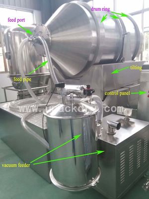 回転式ドラム産業粉のミキサー、100L 1.1KWの薬剤の粉の混合機